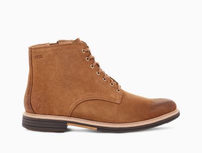 UGG Chandon Suede Mens Boots Chestnut/ Brown - AU 472ZD